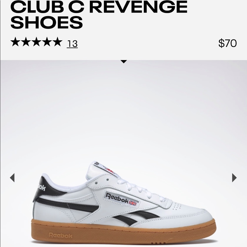 Reebok club c revenge vintage style sneakers